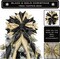 Christmas Tree Topper Bow, 53x13 Inches Large Christmas Bow with Glitter Streamer, Decorative Ribbon Bows for Xmas Tree Wreath Door Festival Home Decor(Black & Gold)